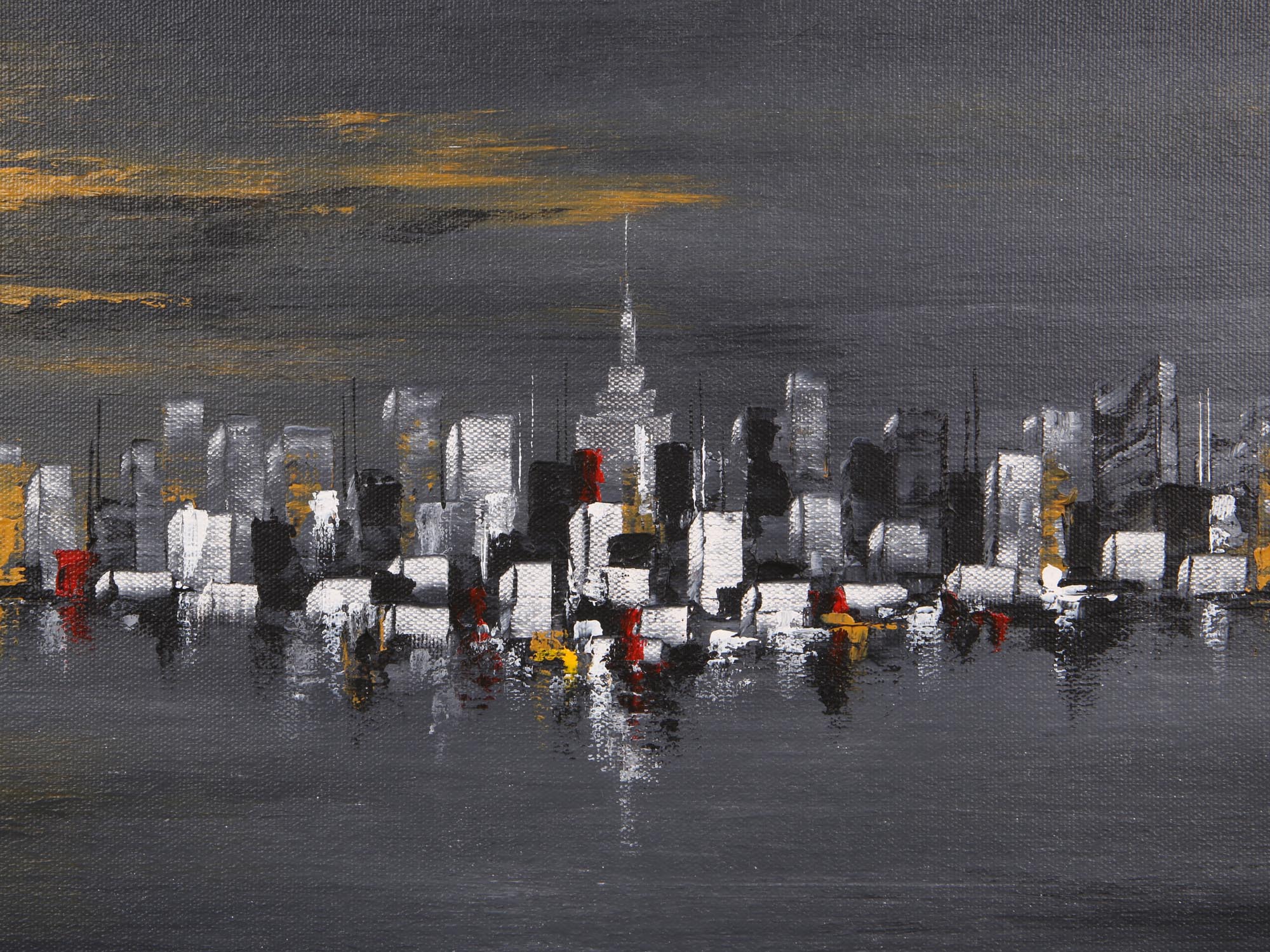 AMERICAN OIL PAINTING NEW YORK BY YVONI SOBOTA PIC-1